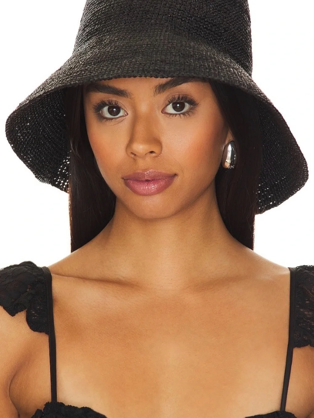 Janessa Leone Felix Bucket Hat in black
